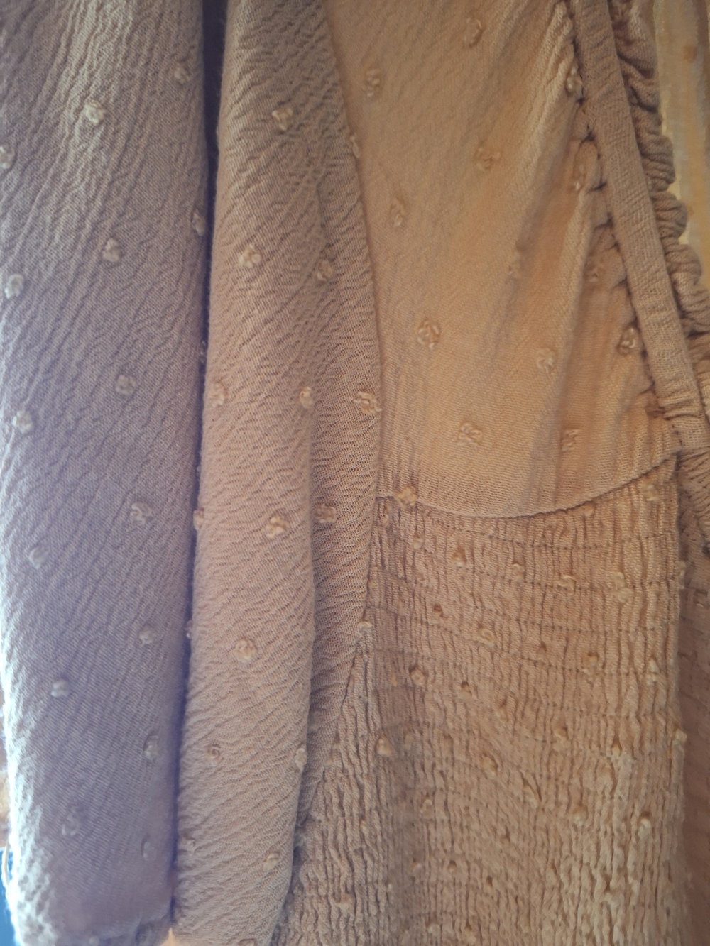 Hayden Mustard Yellow Smocked Midi Dress - Picture 3 of 4